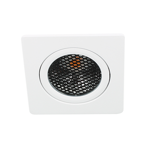 Bella Ondiepe LED spot kantelbaar 5Watt vierkant WIT IP65 dimbaar