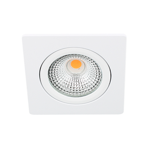 Bella Ondiepe LED spot kantelbaar 5Watt vierkant WIT dimbaar