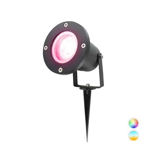 Smart LED tuinspot prikspot 1x4Watt ZWART 220/230Volt IP65 MiLight-MiBoxer
