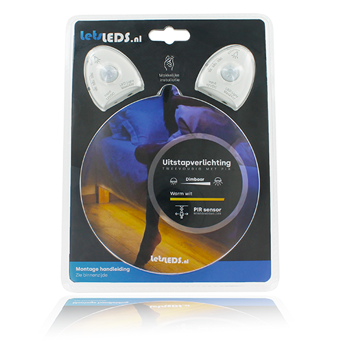 Dubbele bed / uitstap / kast LED uitstapverlichting PIR bewegingssensor dimbaar