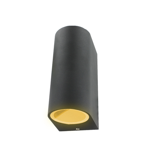 Schuttinglamp LED 2x3Watt ZWART 230Volt IP44 dimbaar