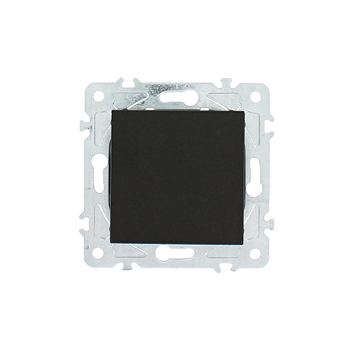 Blindplaat Nero Deluxe Glas zwart