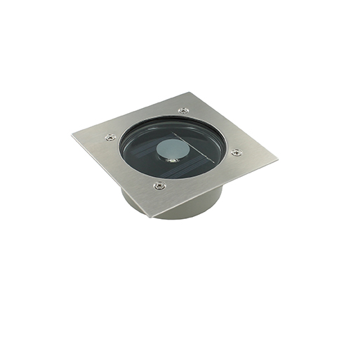 Solar LED grondspot 1.2Watt RVS vierkant IP44