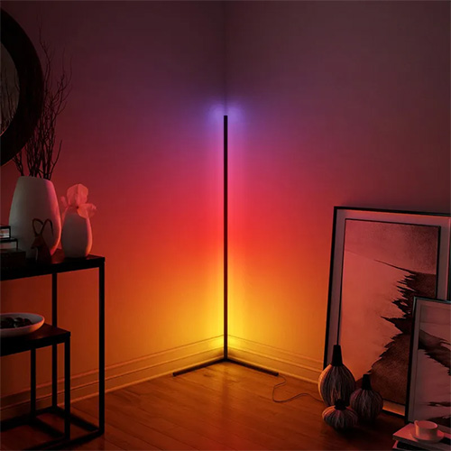 Noa slimme vloerlamp RGB - multicolor - muziekreactie + afstandsbediening