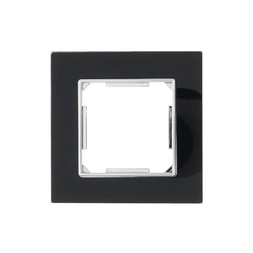 Enkelvoudig afdekraam Nero Deluxe Glas zwart