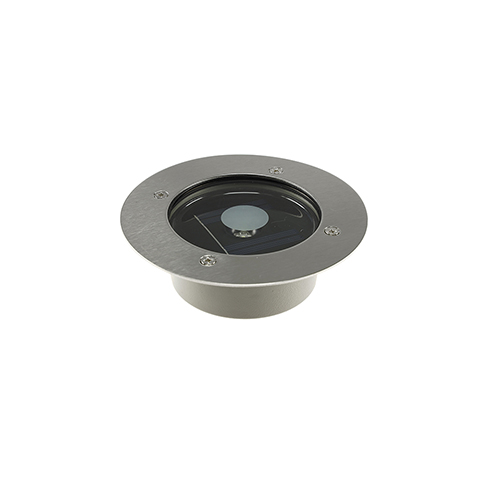 Solar LED grondspot 1.2Watt RVS rond IP44