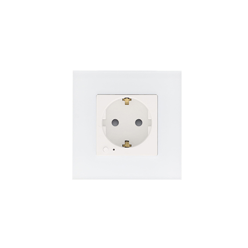 Rome Smart wit-glas stopcontact compleet