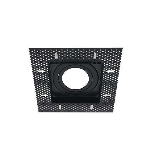 LED trimless stucframe spot armatuur vierkant ZWART kantelbaar