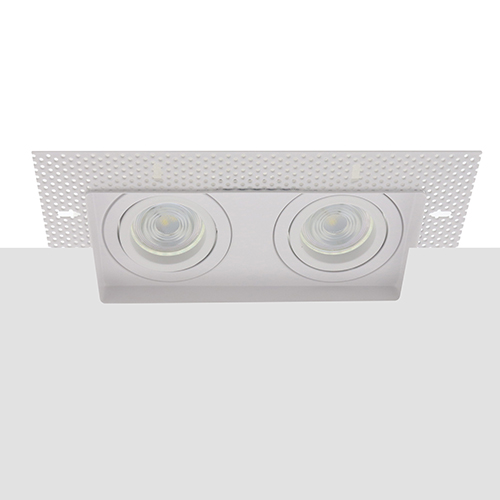 Philips LED trimless spot kantelbaar GU10 3.7Watt dubbel vierkant WIT dimbaar