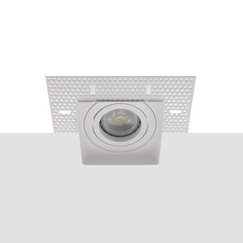 LED trimless spot kantelbaar GU10 COB 7Watt vierkant WIT dimbaar