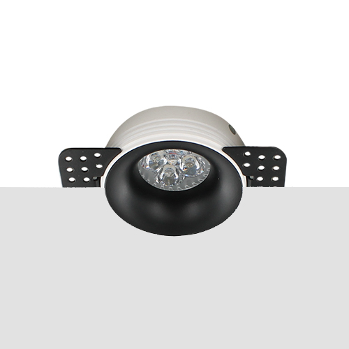 LED trimless spot GU10 4Watt rond ZWART dimbaar