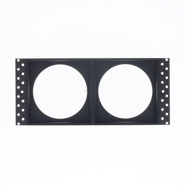 Opvulring trimless LED armatuur vierkant dubbel zwart