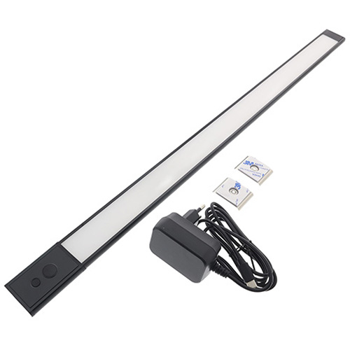 Geronimo LED bar 60cm 8W Switch Tone zwart dimbaar 230V