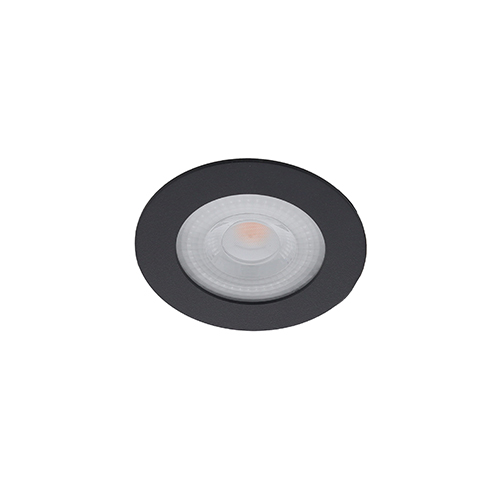Donna LED meubelspot keukenspot 3Watt rond ZWART - Extreem laag 15mm dimbaar