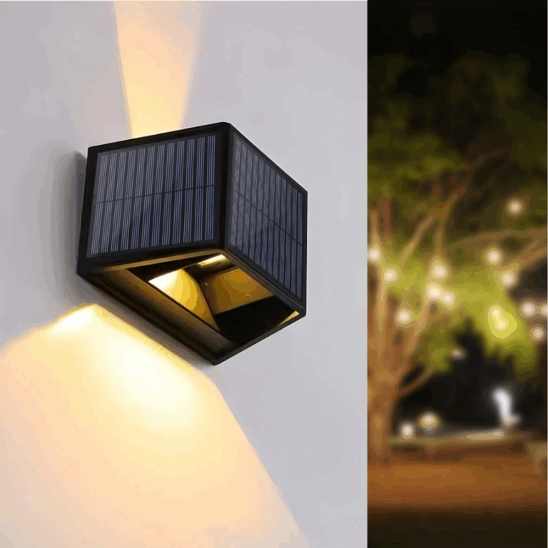 Solar - LED Wandlamp - dagnacht sensor -  schemerschakelaar - tot 12 uur branden