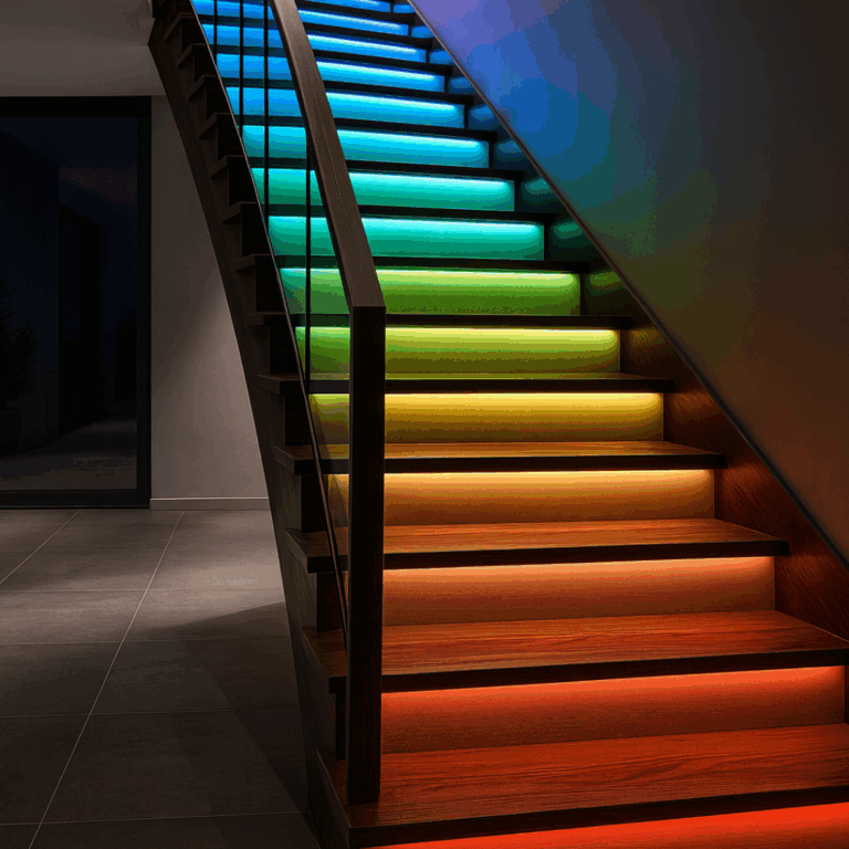 Luxe LED Trapverlichting set met bewegingssensor - RGBW - multi color - voor max. 16 treden