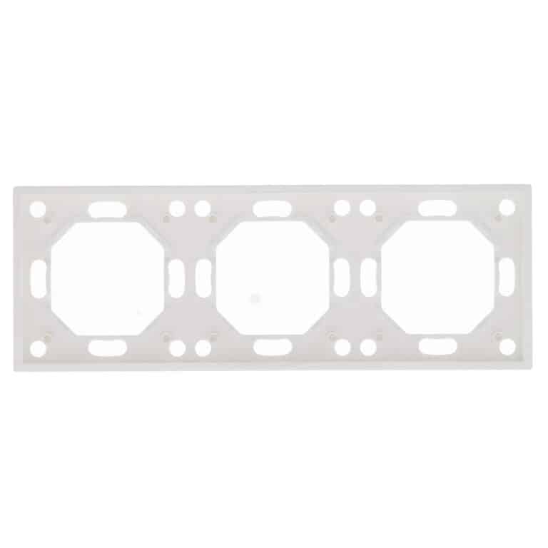 Drievoudig afdekraam Milaan wit