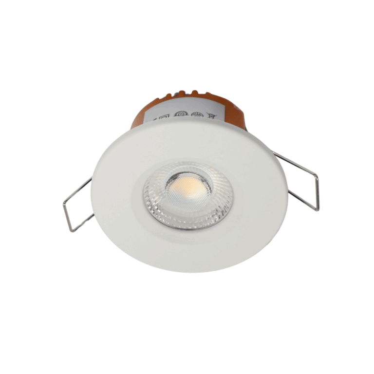 LED fire rated inbouwspot 6Watt rond WIT IP65 dimbaar - CCT switch - 2700K - 3000K - 4000k - interne driver - brandvertragend
