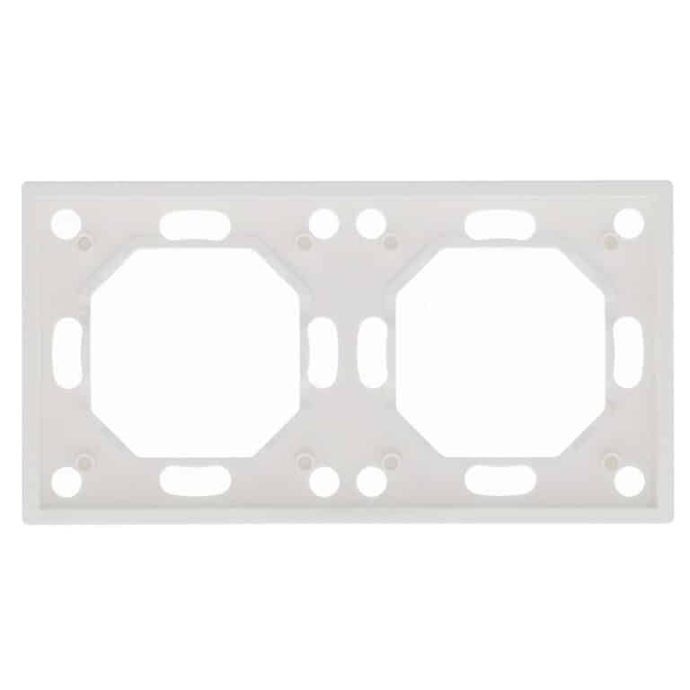 Tweevoudig afdekraam Milaan wit