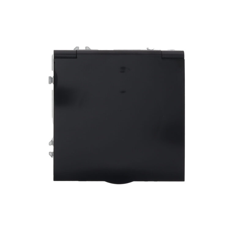 Waterdicht stopcontact IP54 Milaan diep zwart