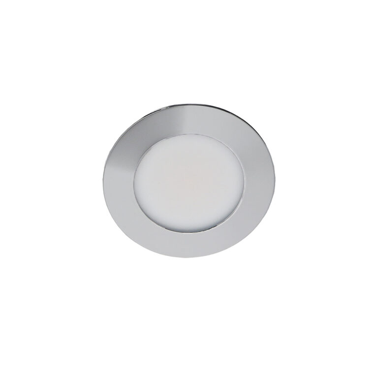 Donna LED meubelspot keukenspot 3Watt rond CHROME - Extreem laag 15mm dimbaar